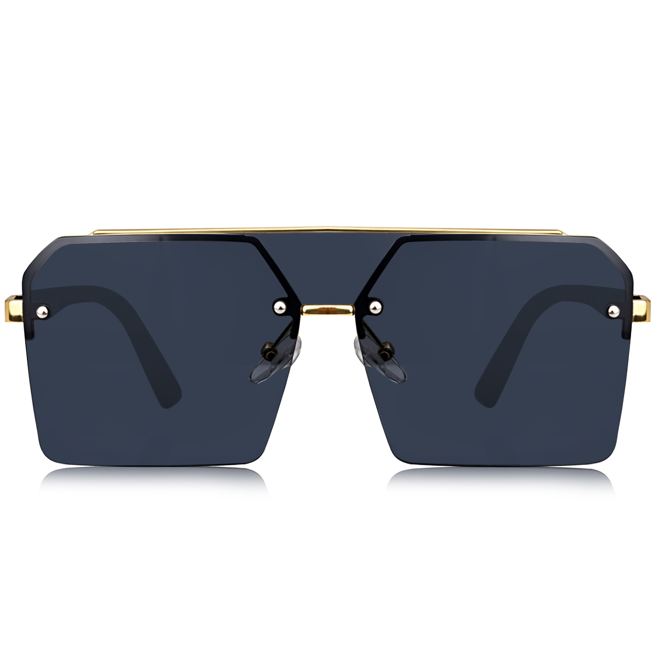 Dervin UV Protected Oversized Square Sunglasses for Men and Women