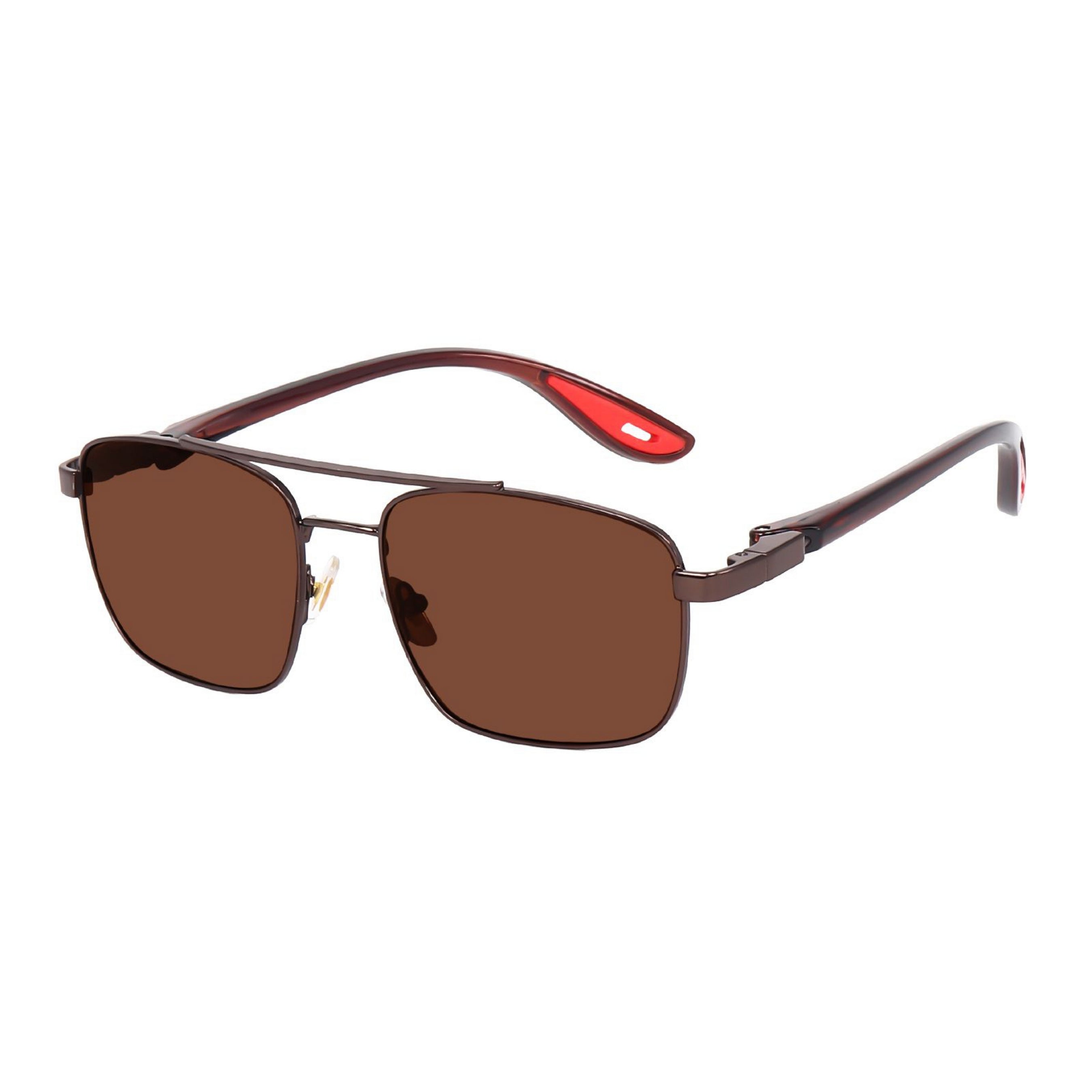 Dervin UV Protected Driving Pilot Square Metal Body Sunglasses for Men and Women