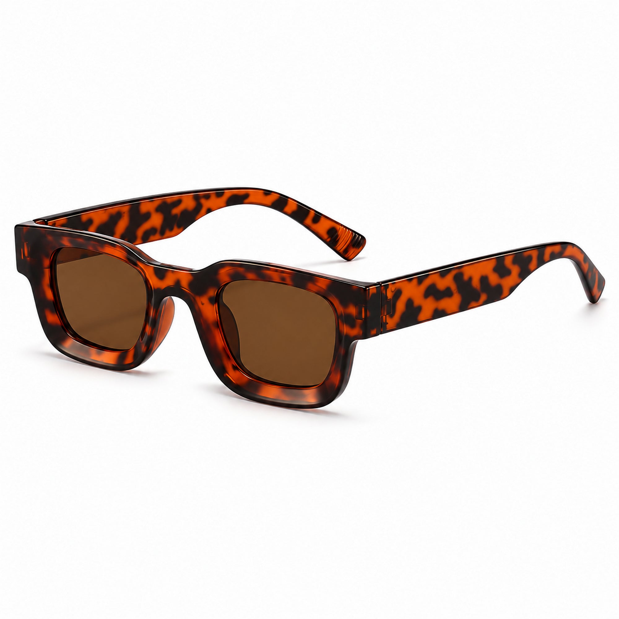 Dervin UV Protected Square Sunglasses for Men and Women (Black)