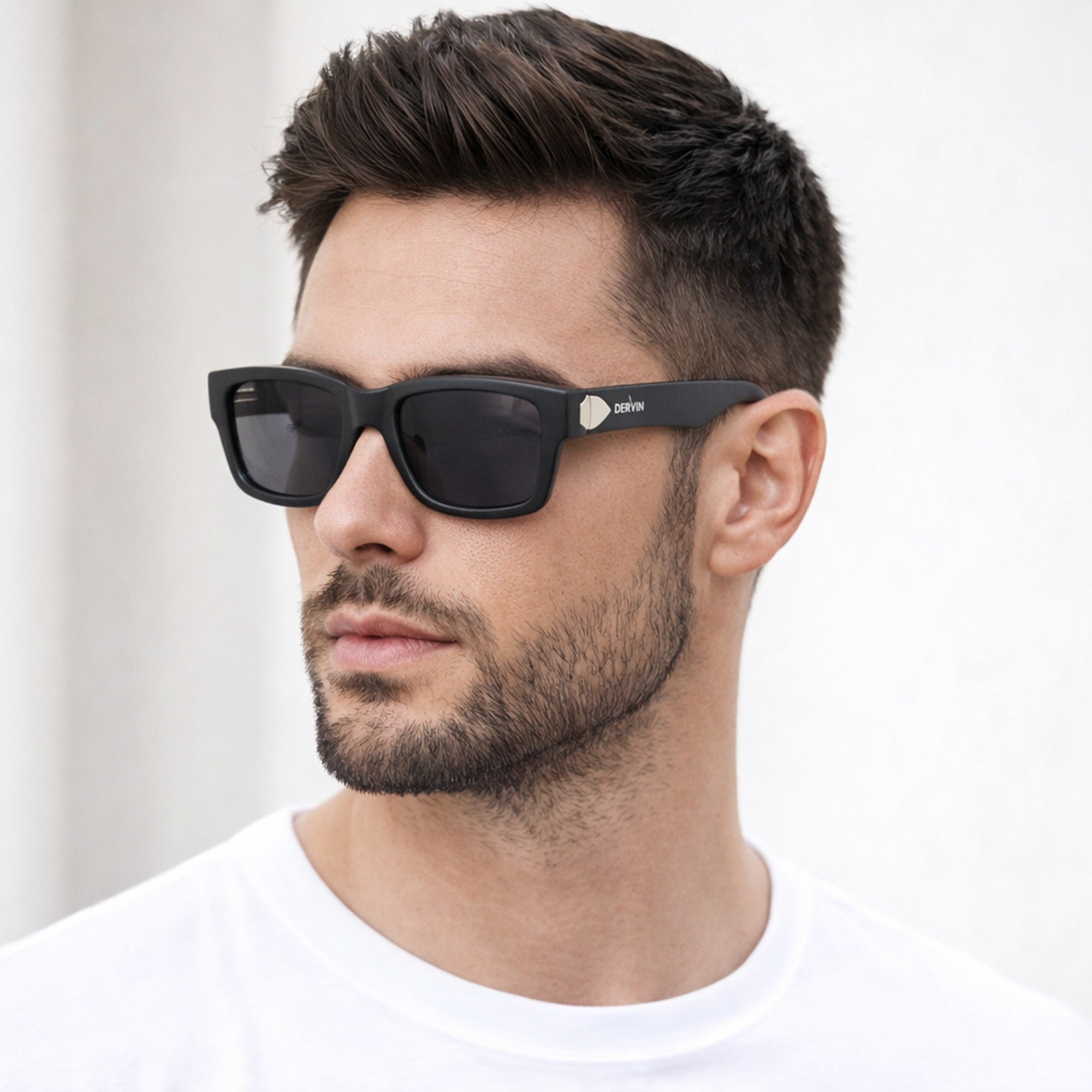 Dervin UV Protection Polarized Rectangular Sunglasses for Men and Women