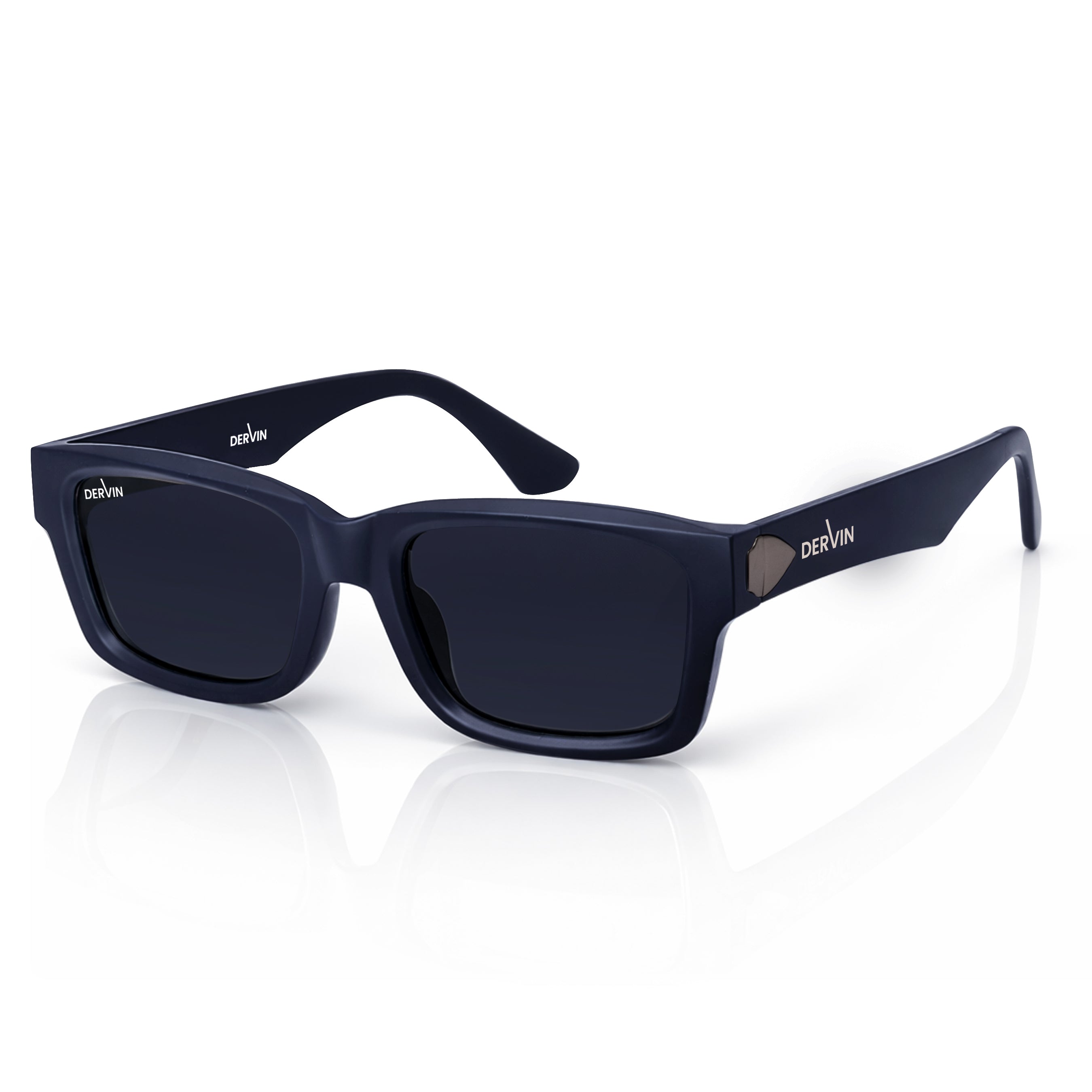 Dervin UV Protection Polarized Rectangular Sunglasses for Men and Women