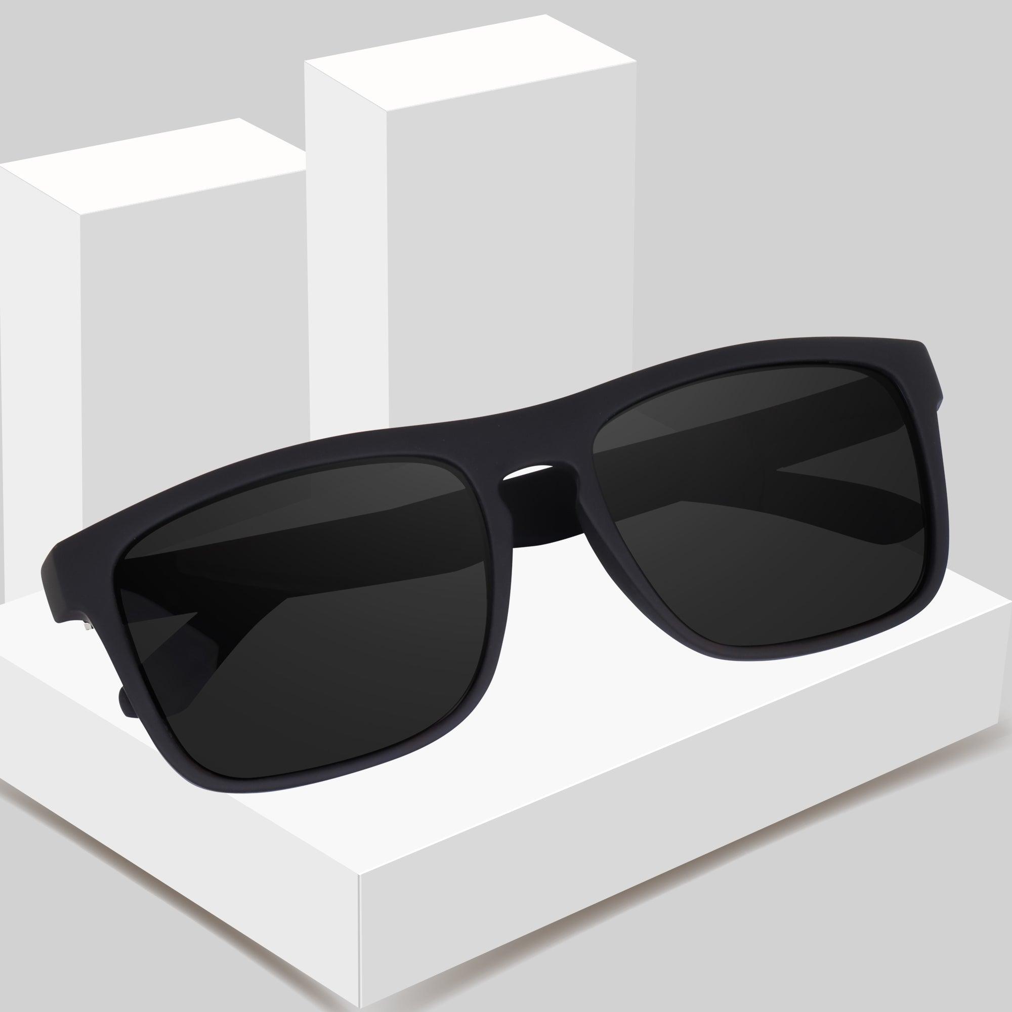 UV Protected Retro Square Polarized Sunglasses for Men and Women - Dervin