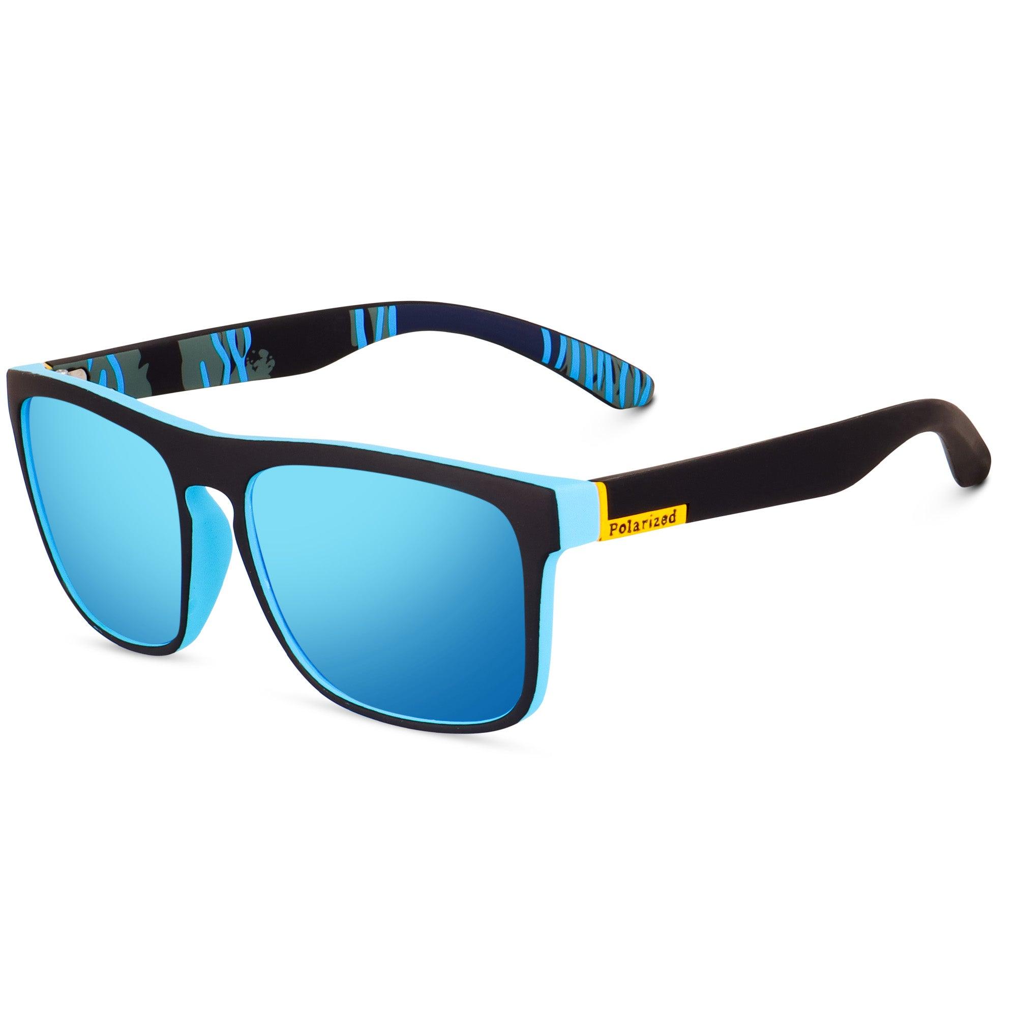 UV Protected Retro Square Polarized Sunglasses for Men and Women - Dervin