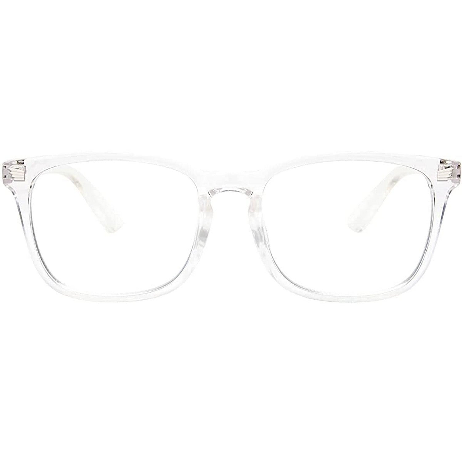 Blue Light Blocking Transparent Square Eyeglasses for Men & Women - Dervin