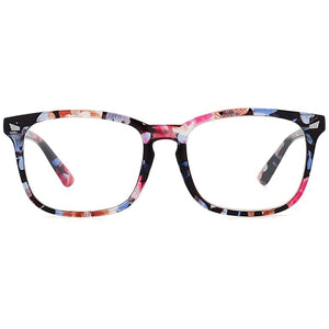 Blue Light Blocking Transparent Square Eyeglasses for Men & Women - Dervin