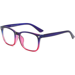 Blue Light Blocking Transparent Square Eyeglasses for Men & Women - Dervin