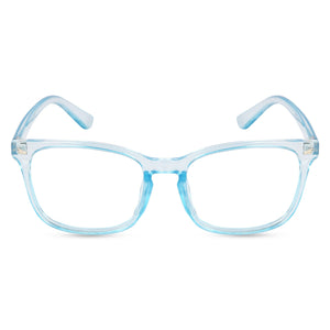 Blue Light Blocking Transparent Square Eyeglasses for Men & Women - Dervin