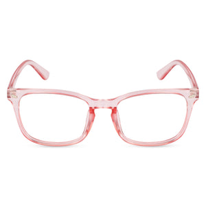 Blue Light Blocking Transparent Square Eyeglasses for Men & Women - Dervin