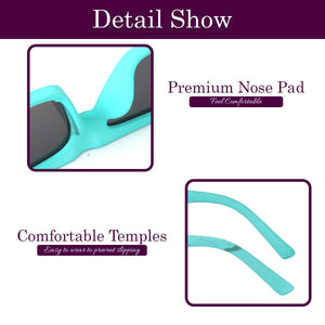 Dervin UV Protection Rectangular Sunglasses for Men & Women - Dervin