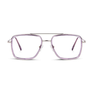 Dervin Blue Light Blocking Blue Cut Zero Power anti-glare Retro Square Eyeglasses, Frame for Eye Protection from UV by Computer/Tablet/Mobile/Laptop - Dervin