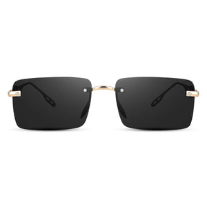Dervin UV Protected Rectangular Rimless Sunglasses for Men and Women - Dervin