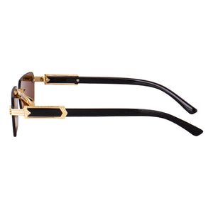 Dervin Rectangular Rimless Sunglasses for Men and Women - Dervin