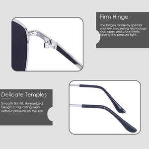 Dervin Black UV Protection Hexagonal Sunglasses For Men & Women - Dervin