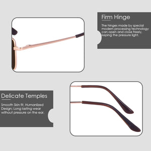 Dervin Ultra Light UV 400 Rectangular Sunglasses for Men & Women - Dervin