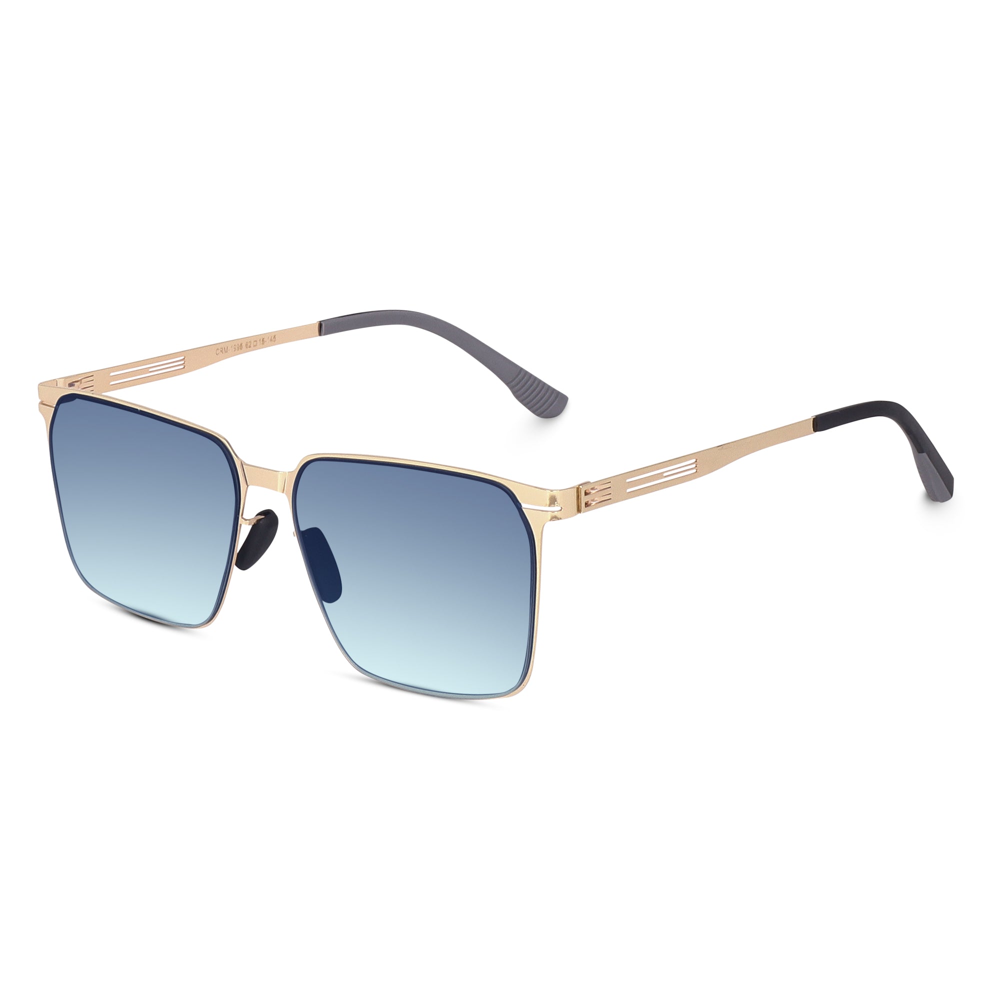 Dervin UV Protected Rectangular Sunglasses for Men & Women | Latest Trendy Design | Lightweight & Stylish Eyewear (Large Size)