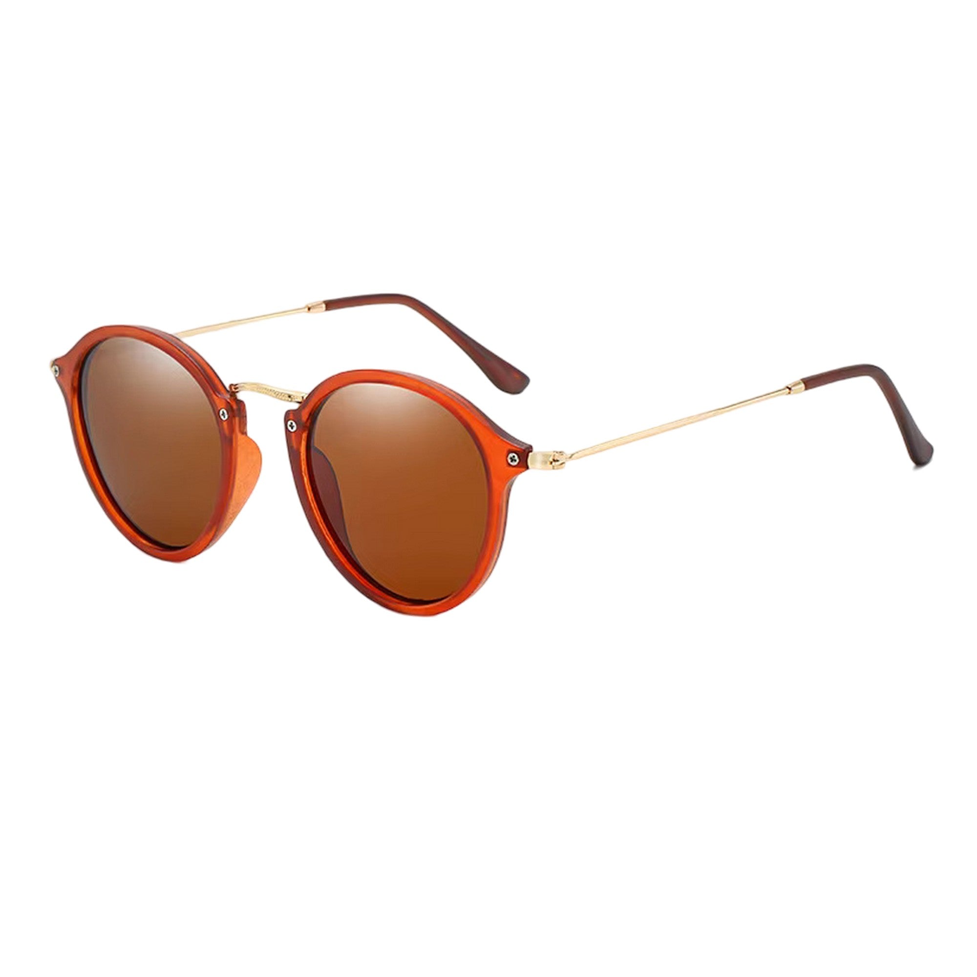 Dervin UV-Protected Round Fashion Sunglasses for Women – Stylish Eyewear Frame