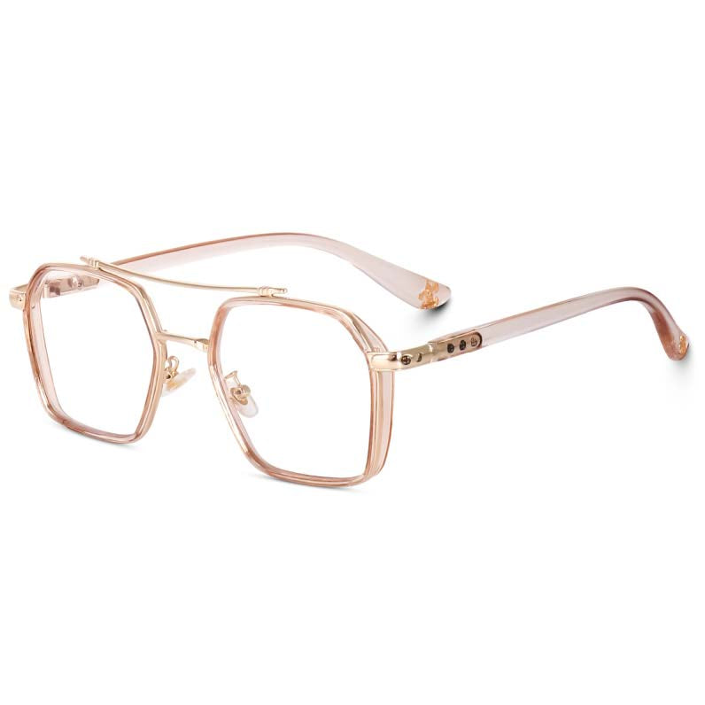 Dervin Zero Power Computer Bluelight Blocking Glasses For Men and Women | Blue Cut Computer Glasses | Anti Glare, Lightweight & Blocks Harmful Rays | Full Rim Square Glasses