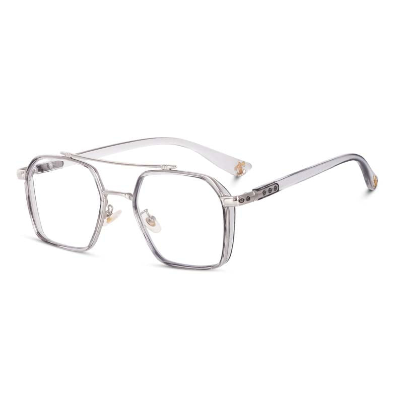 Dervin Zero Power Computer Bluelight Blocking Glasses For Men and Women | Blue Cut Computer Glasses | Anti Glare, Lightweight & Blocks Harmful Rays | Full Rim Square Glasses