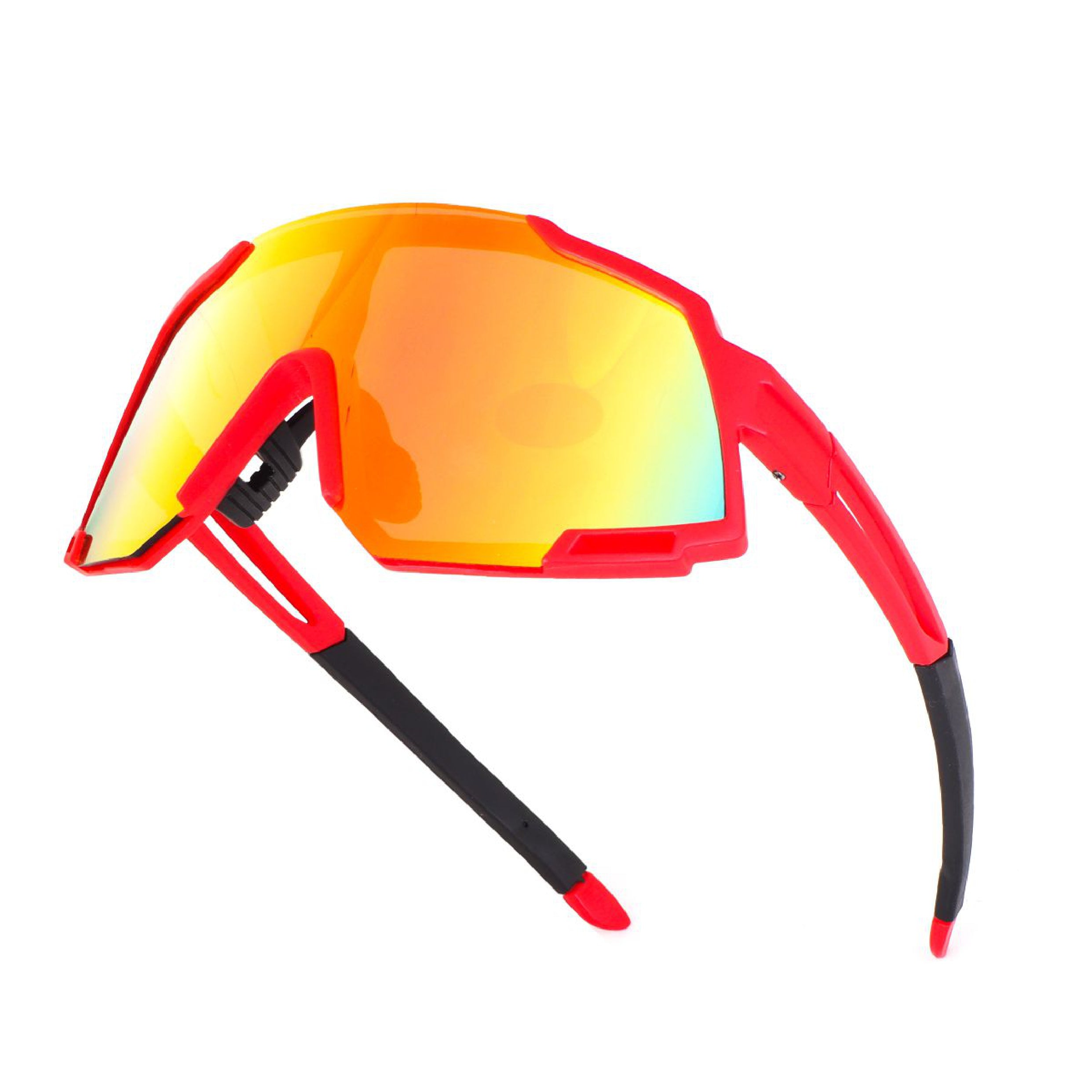 Dervin One Piece Shield Sports Oversized Visor Non Polarized Sunglasses for Men Women, Outdoor Cricket Cycling Hiking Fishing Sunglasses