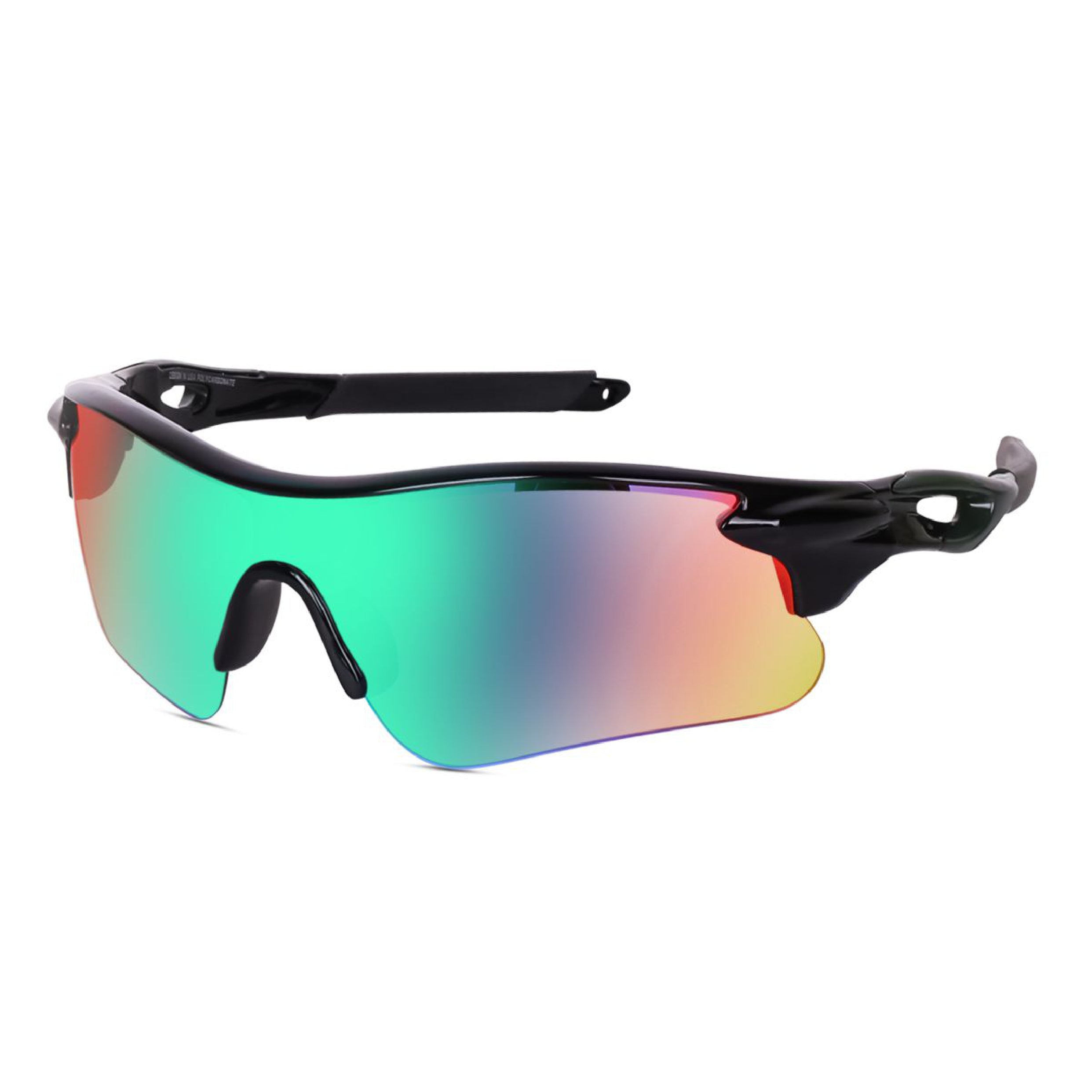 Dervin Non Polarized Oversized Sports Sunglasses for Men Women, Outdoor Cricket Cycling Hiking Fishing Sunglasses