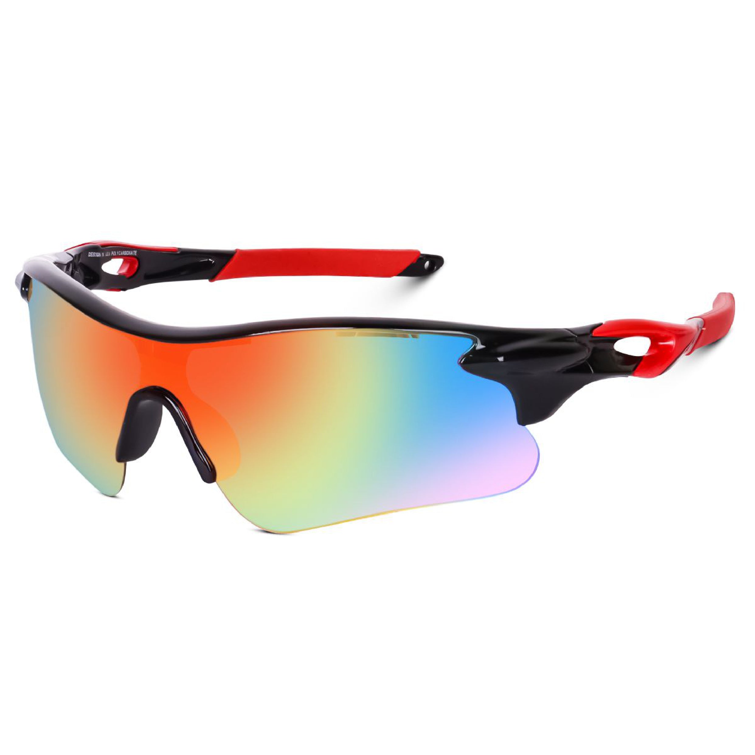Dervin Non Polarized Oversized Sports Sunglasses for Men Women, Outdoor Cricket Cycling Hiking Fishing Sunglasses