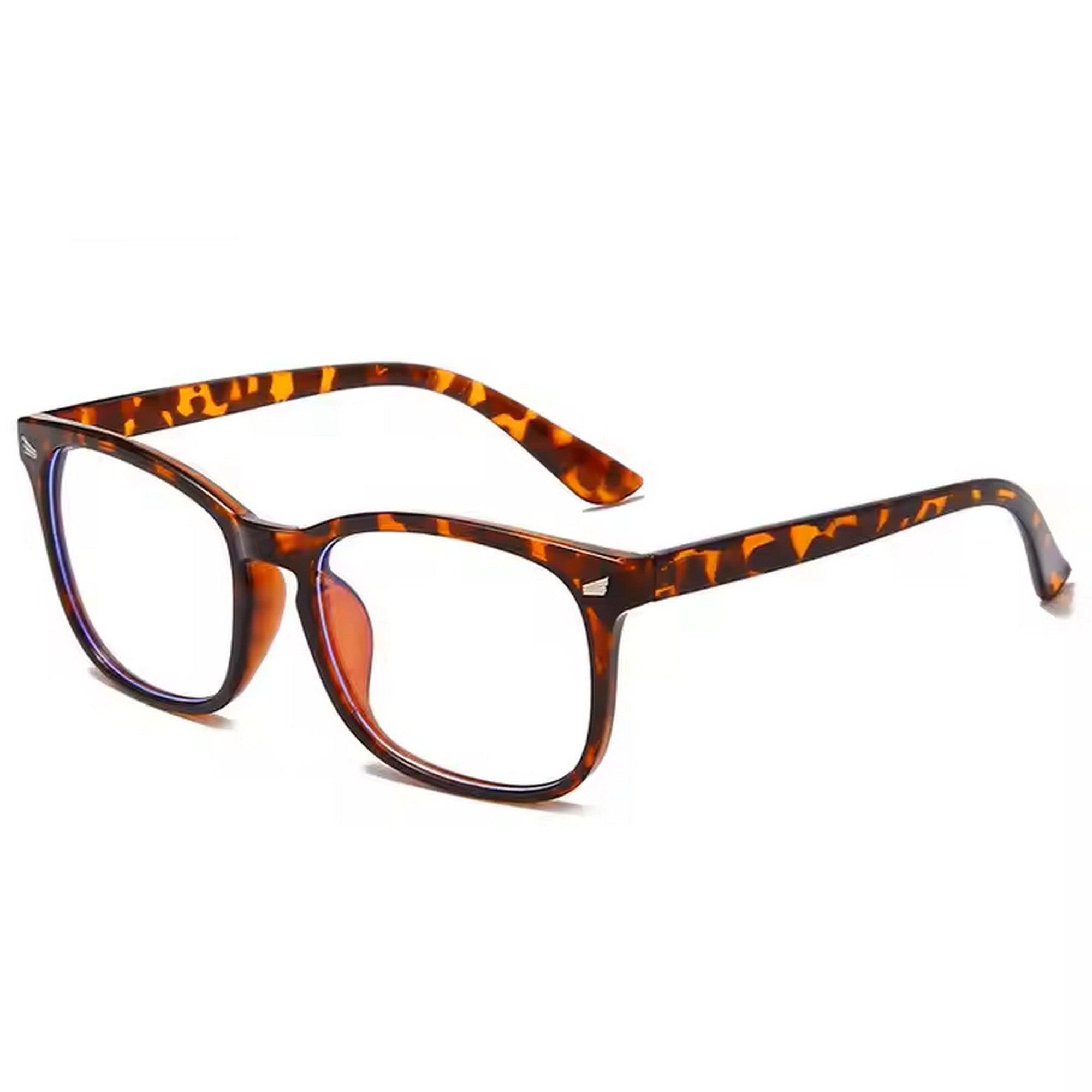 Blue Light Blocking Transparent Square Eyeglasses for Men & Women