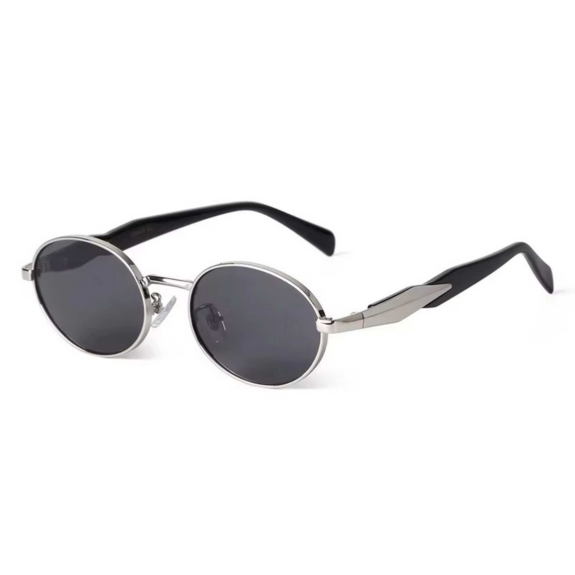 Dervin Retro Oval Sunglasses for Men & Women | Metal Frame | UV400 Protection | Durable, Stylish & Trending Shades
