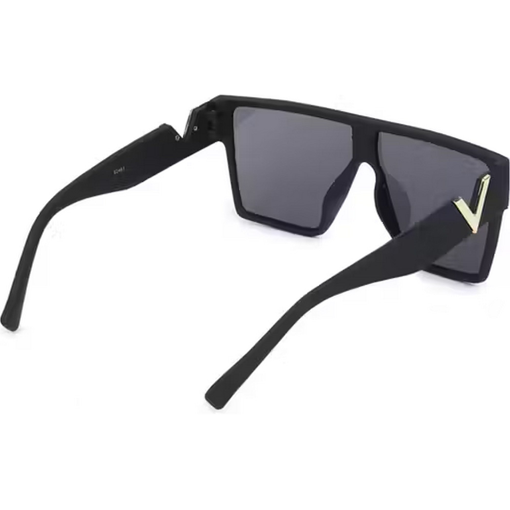 Dervin UV Protected Square Sunglasses For Men & Women (Black)