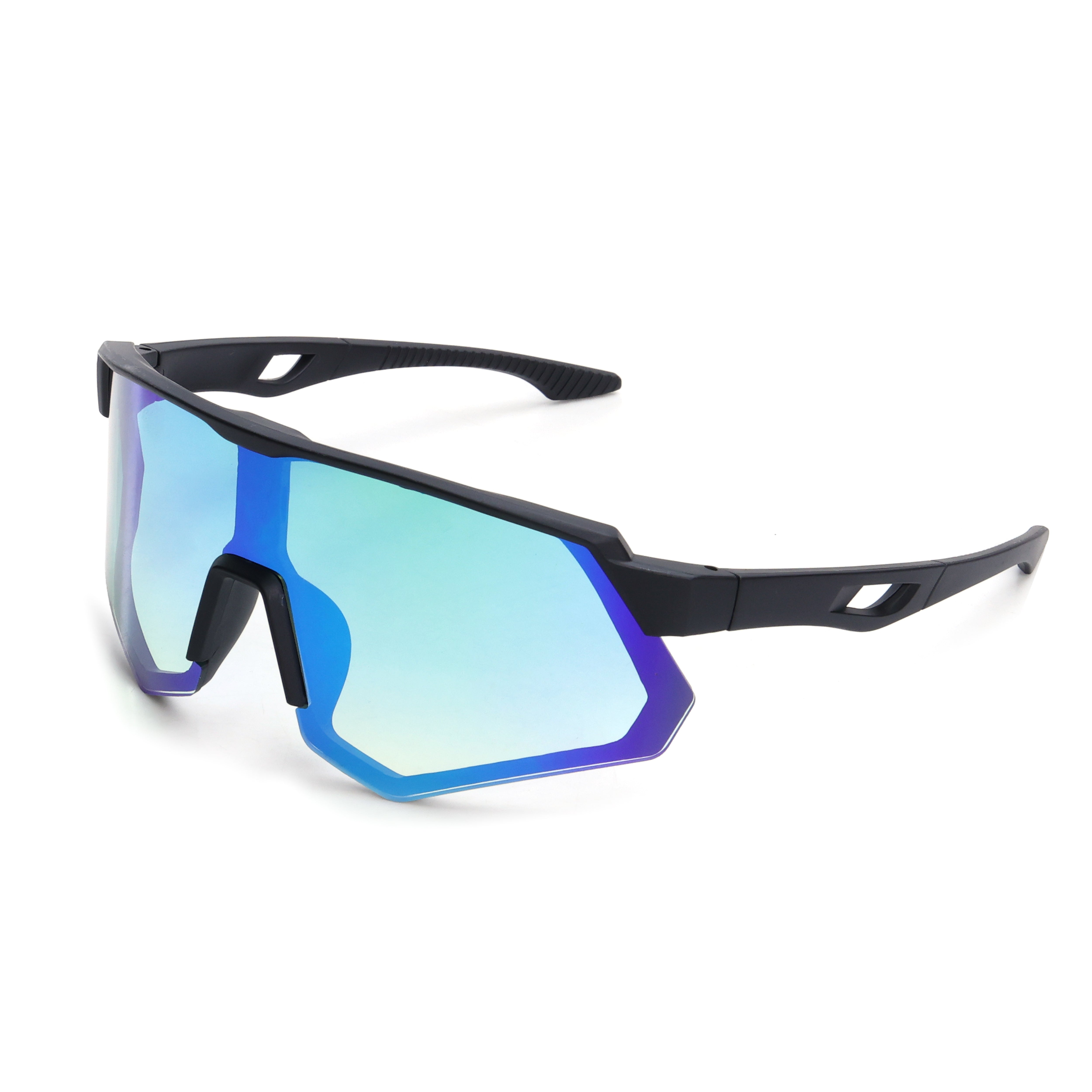 Dervin One Piece Shield Sports Oversized Visor Non Polarized Sunglasses for Men Women, Outdoor Cricket Cycling Hiking Fishing Sunglasses