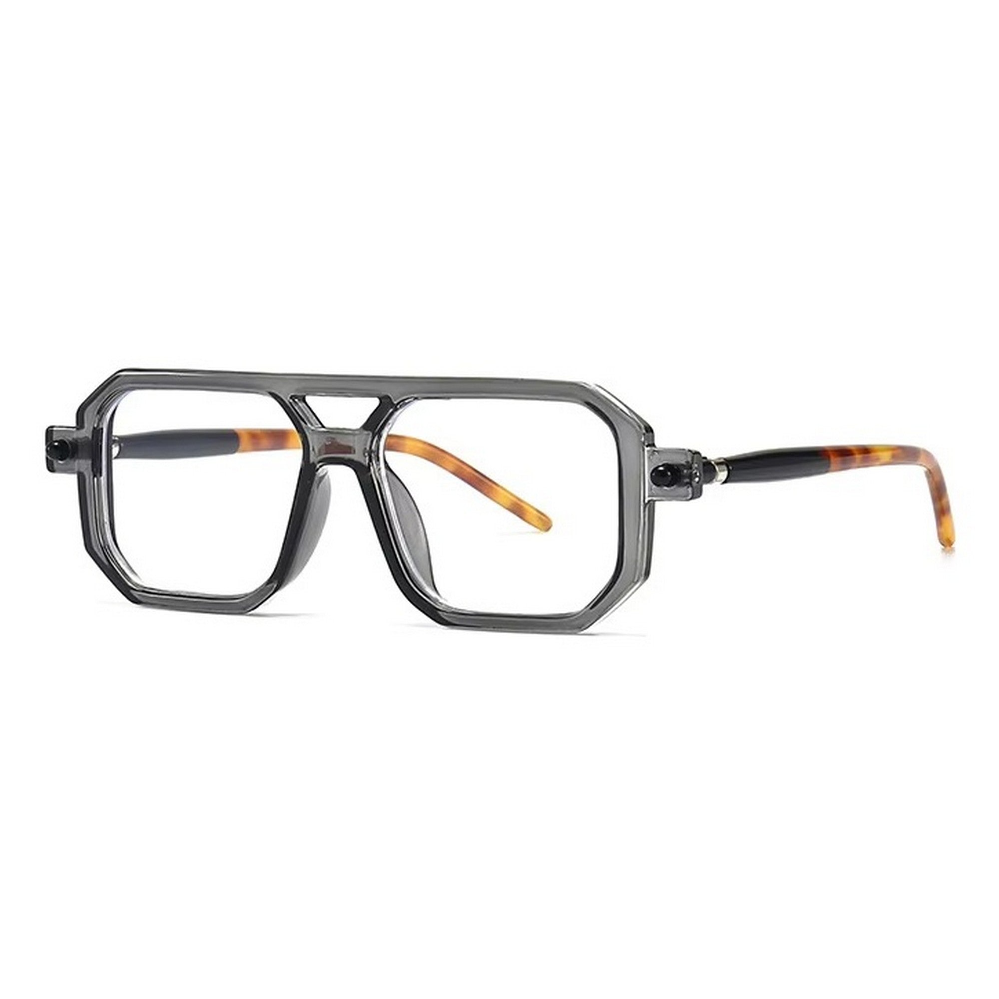 Dervin Blue Light Blocking Blue Cut Zero Power anti-glare Retro Square Eyeglasses frame for Eye Protection from UV by Computer/Tablet/Mobile/Laptop