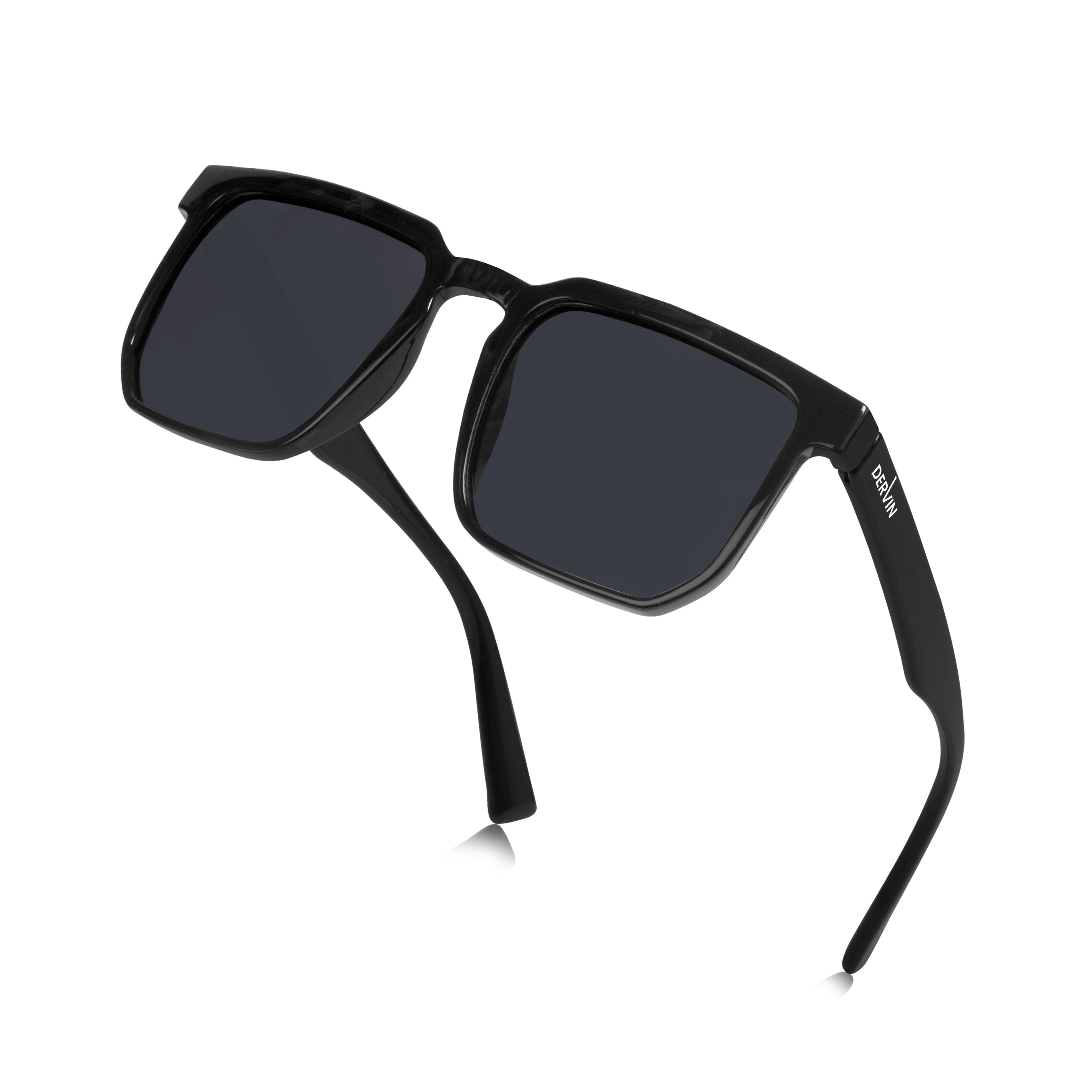 Dervin Square Polarized UV Protected Sunglasses for Men and Women