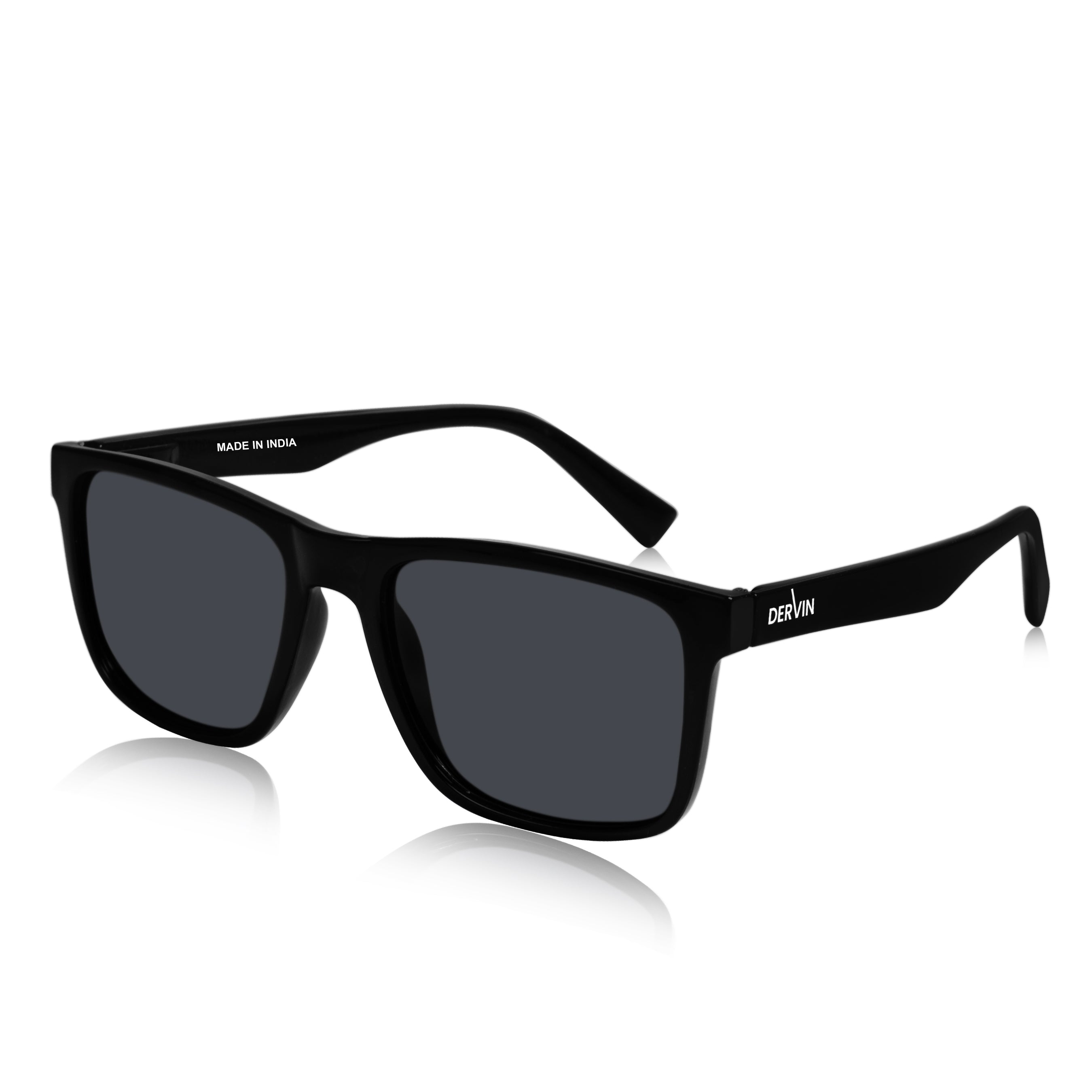 Dervin UV Protected Polarized Square Sunglasses for Men and Women
