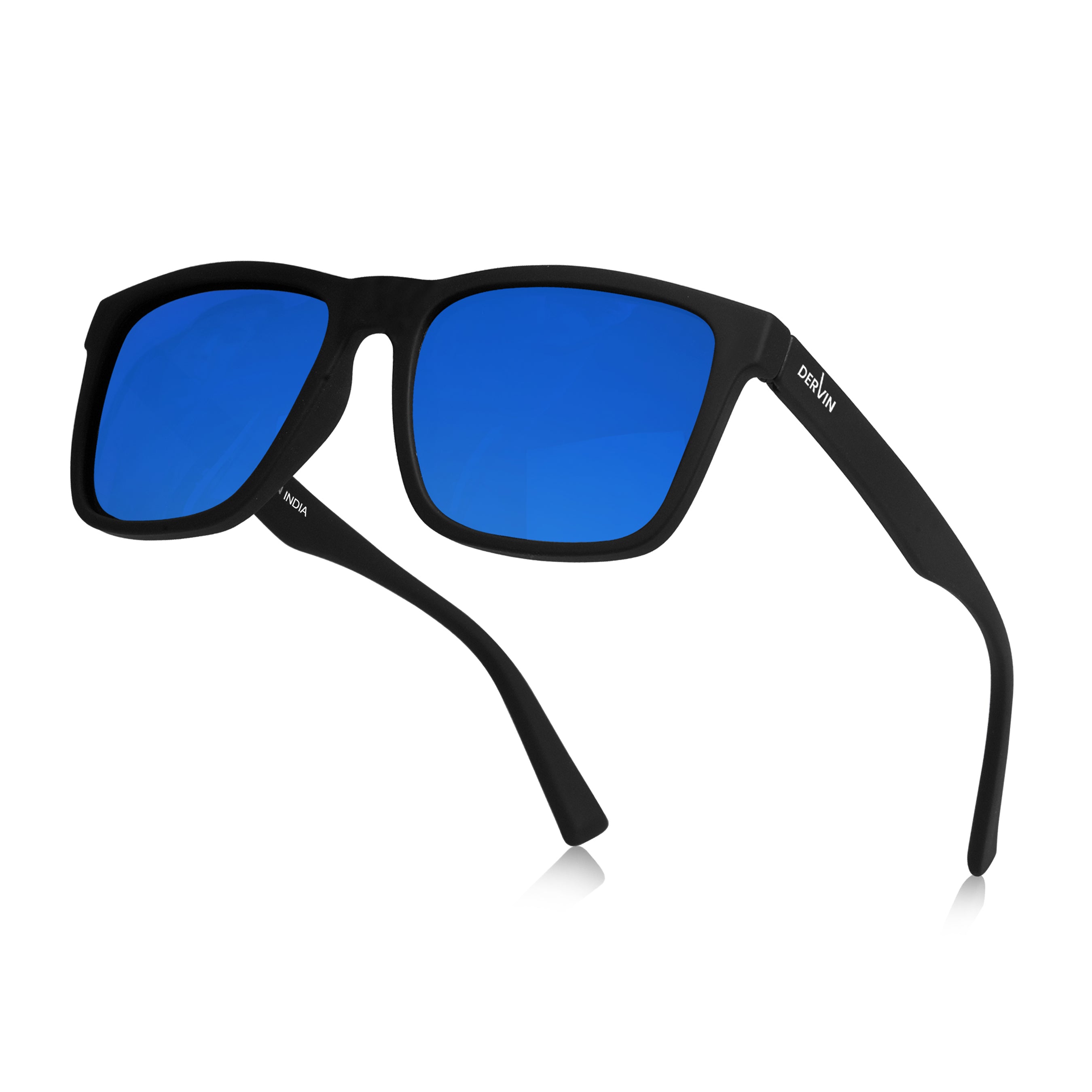 Dervin UV Protected Polarized Square Sunglasses for Men and Women
