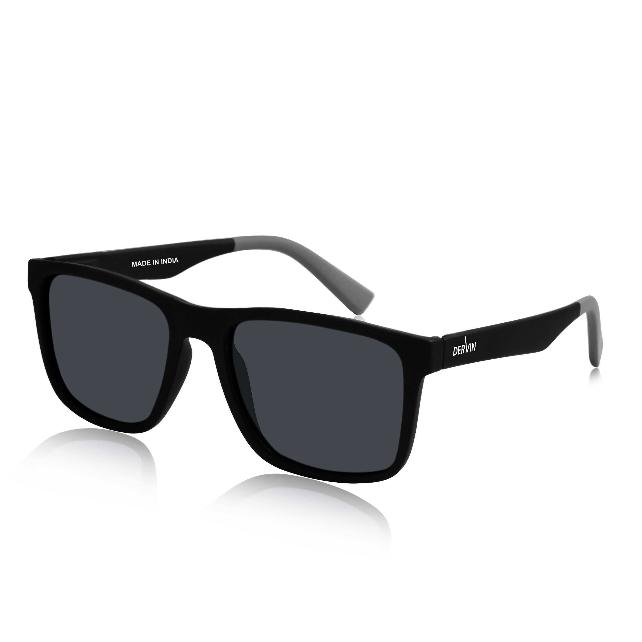 Dervin UV Protected Polarized Square Sunglasses for Men and Women