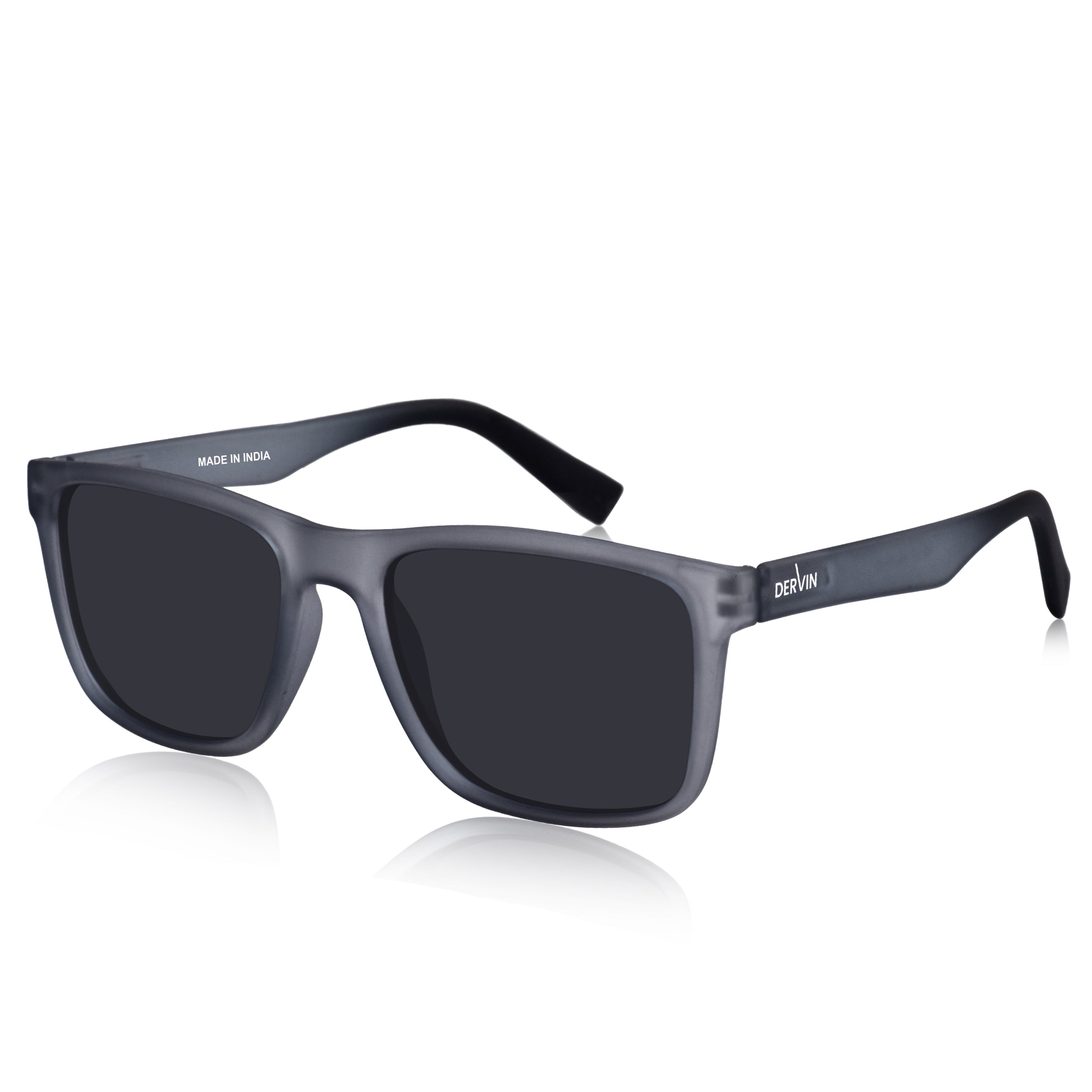Dervin UV Protected Polarized Square Sunglasses for Men and Women