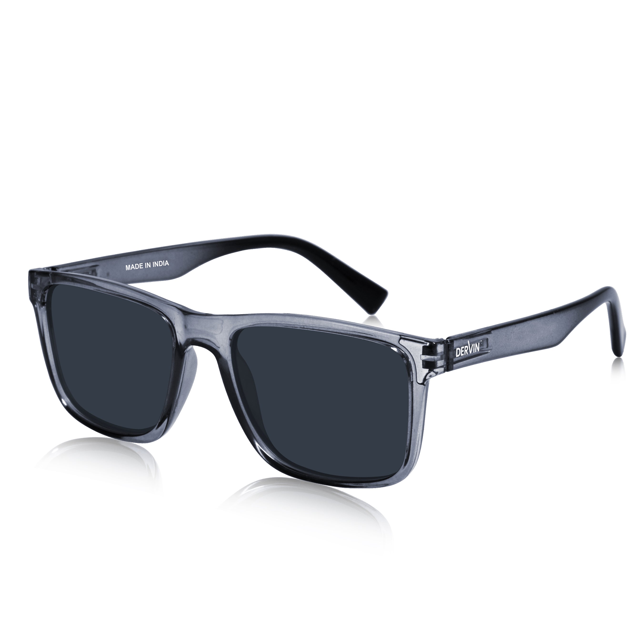 Dervin UV Protected Polarized Square Sunglasses for Men and Women