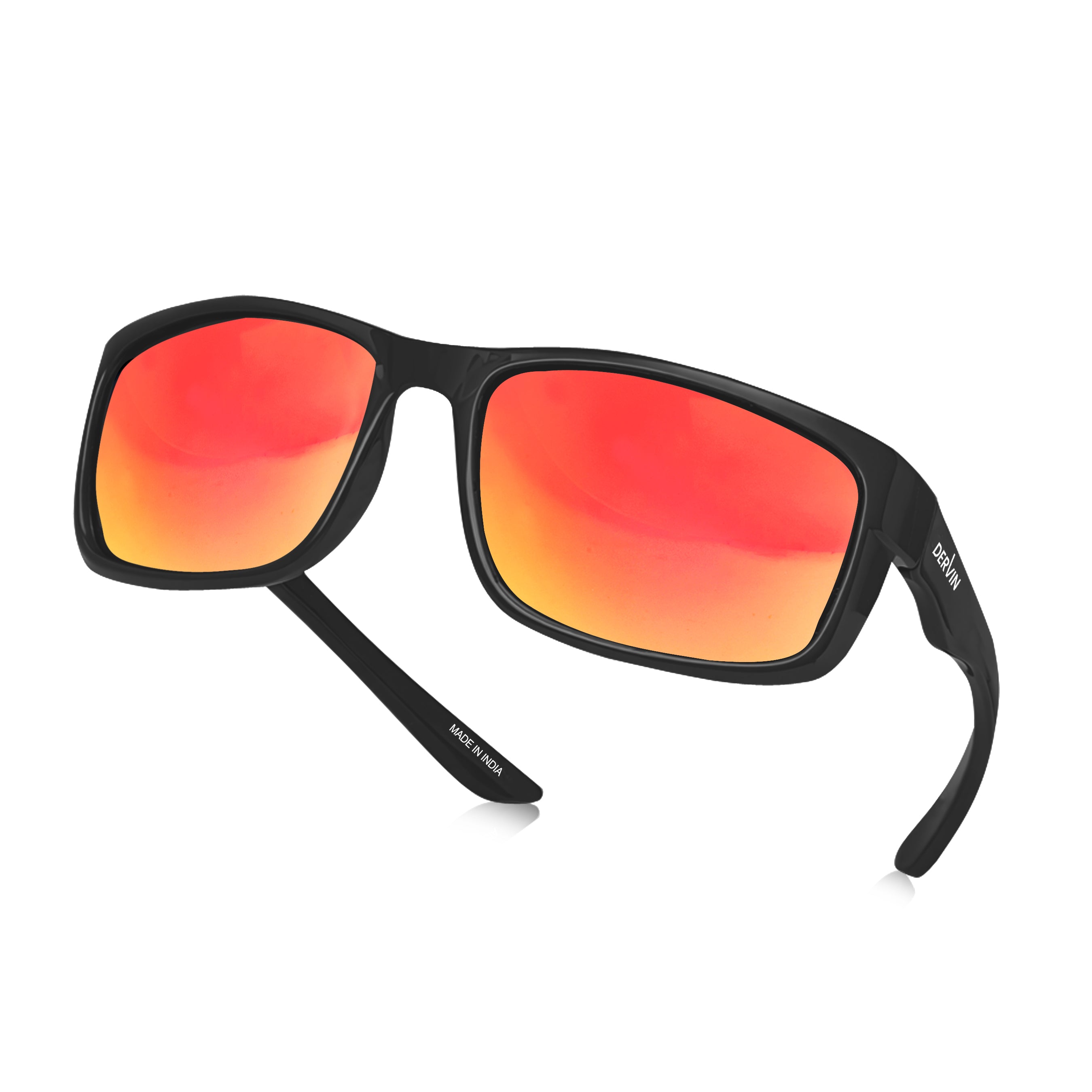 Dervin UV Protected Polarized Sports Sunglasses for Men & Women Driving Cycling Fishing Cricket