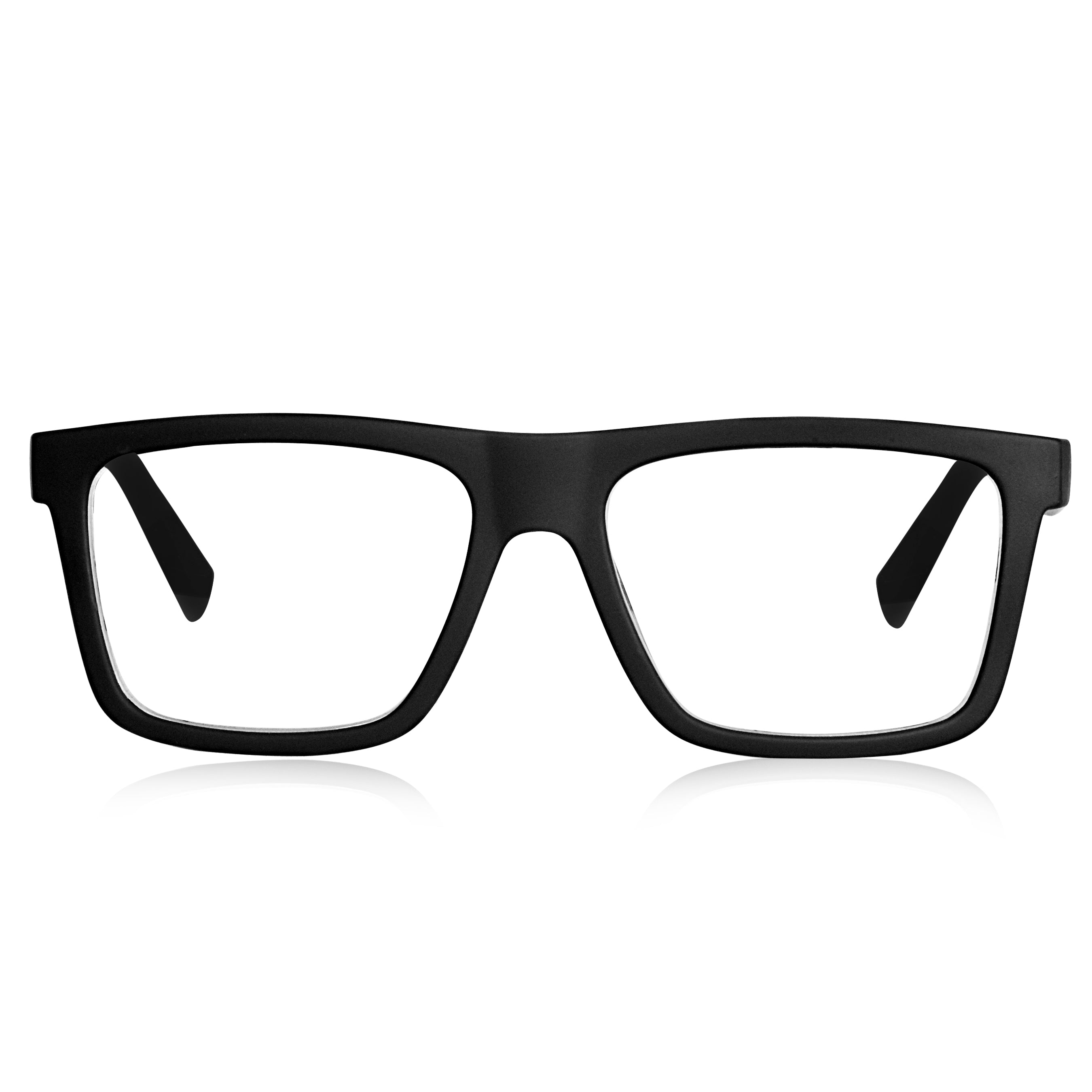 Dervin Blue Light Blocking Eyeglasses for Men & Women | Zero Power, Anti-Glare, Rectangular Frame, UV Protection | Blue Cut Glasses for Computer/Tablet/Laptop/Mobile