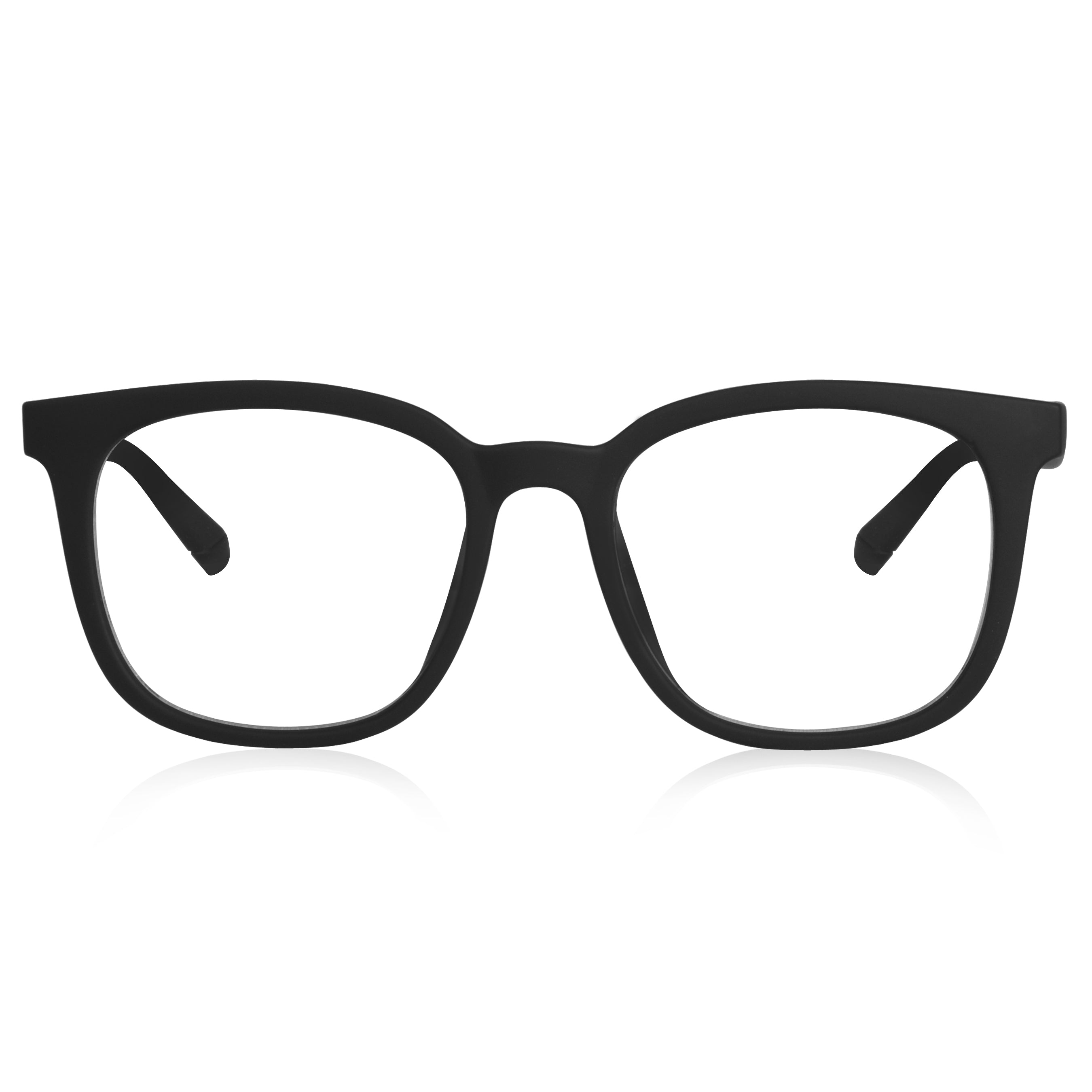 Dervin Blue Light Blocking Eyeglasses for Men & Women | Zero Power, Anti-Glare, Retro Square Frame, UV Protection | Blue Cut Glasses for Computer/Tablet/Laptop/Mobile