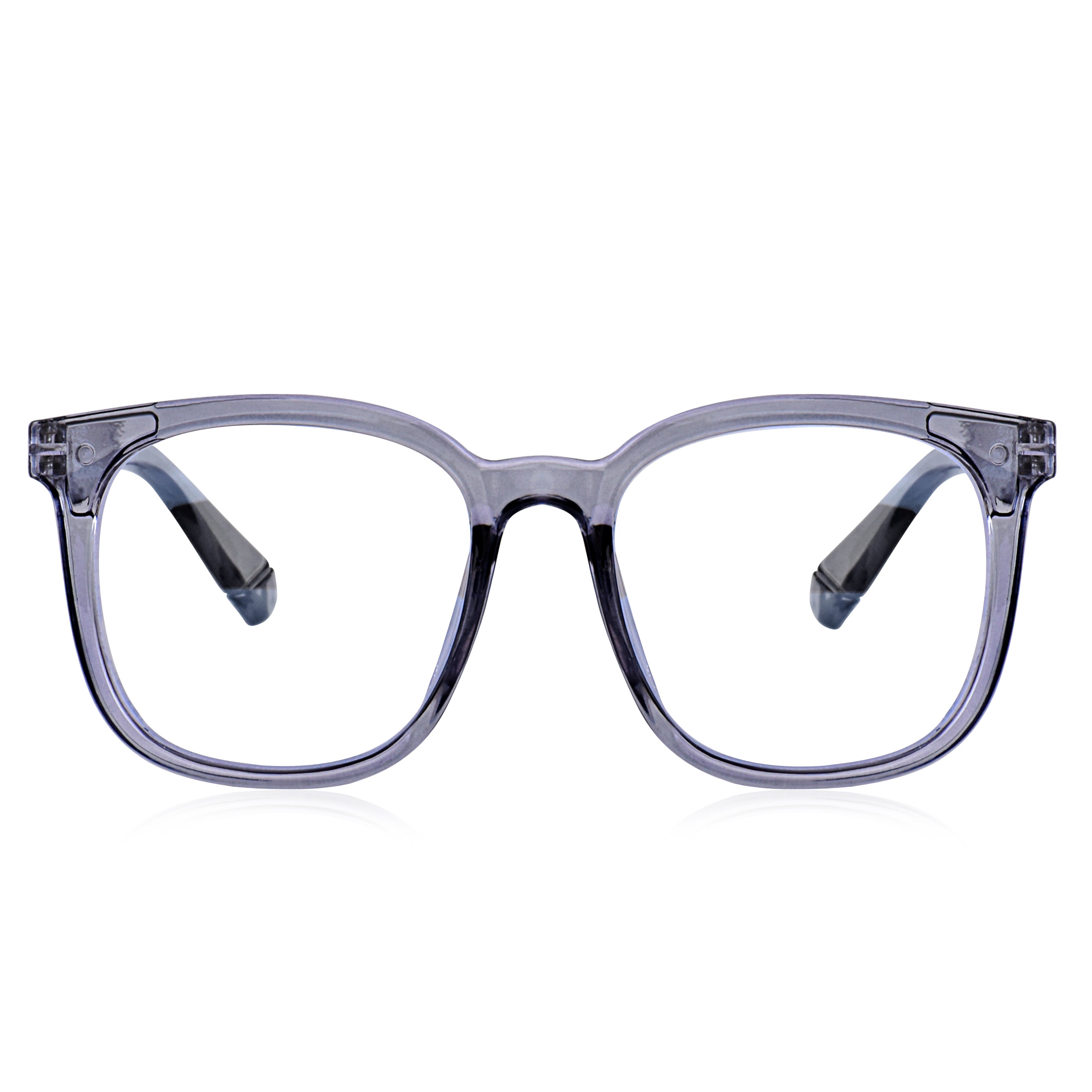 Dervin Blue Light Blocking Eyeglasses for Men & Women | Zero Power, Anti-Glare, Retro Square Frame, UV Protection | Blue Cut Glasses for Computer/Tablet/Laptop/Mobile
