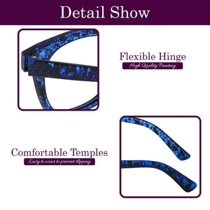 Dervin Blue Light Blocking Computer Glasses Gaming Filter Transparent Square Eyeglasses for Eye Protection Men and Women, Tablet/Laptop/Mobile/TV, Anti-blue & Anti eyestrain - Dervin