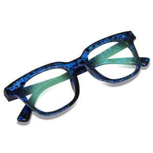 Dervin Blue Light Blocking Computer Glasses Gaming Filter Transparent Square Eyeglasses for Eye Protection Men and Women, Tablet/Laptop/Mobile/TV, Anti-blue & Anti eyestrain - Dervin