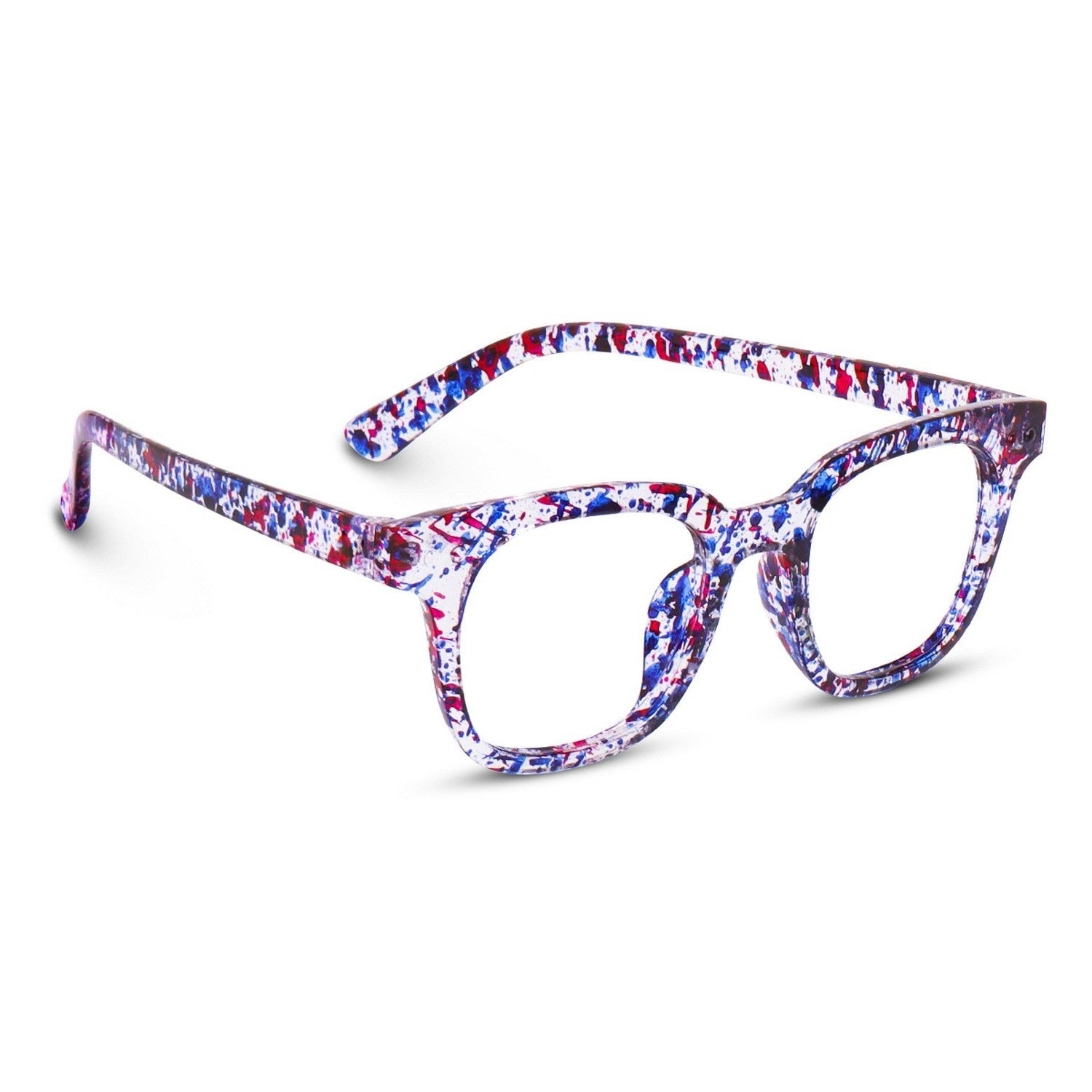 Dervin Blue Light Blocking Computer Glasses Gaming Filter Transparent Square Eyeglasses for Eye Protection Men and Women, Tablet/Laptop/Mobile/TV, Anti-blue & Anti eyestrain - Dervin