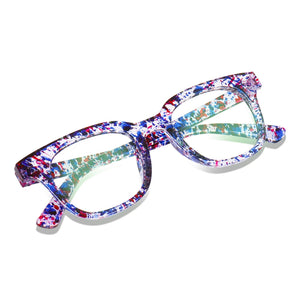 Dervin Blue Light Blocking Computer Glasses Gaming Filter Transparent Square Eyeglasses for Eye Protection Men and Women, Tablet/Laptop/Mobile/TV, Anti-blue & Anti eyestrain - Dervin