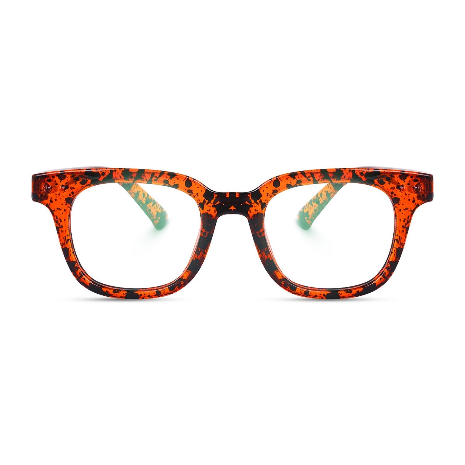 Dervin Blue Light Blocking Computer Glasses Gaming Filter Transparent Square Eyeglasses for Eye Protection Men and Women, Tablet/Laptop/Mobile/TV, Anti-blue & Anti eyestrain - Dervin