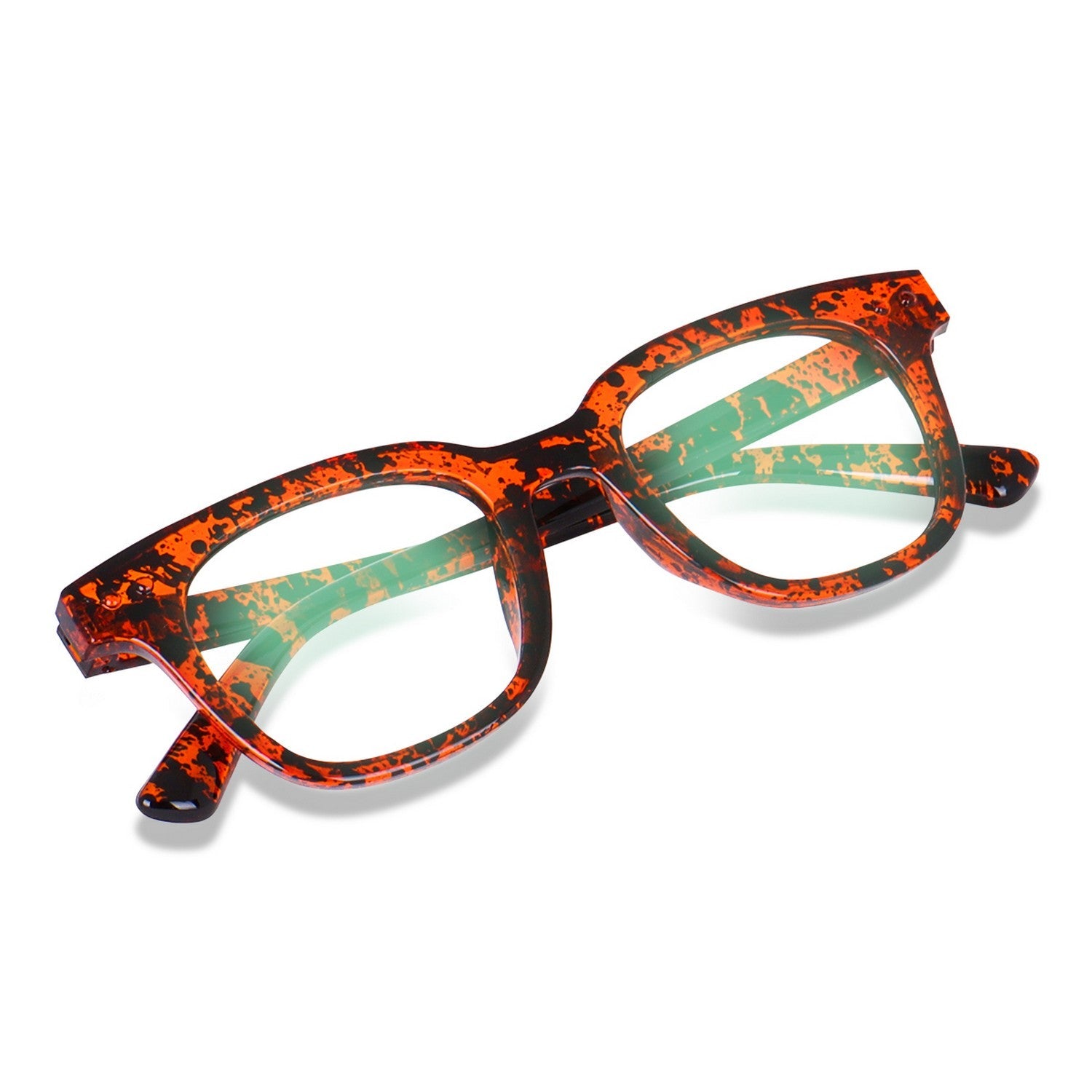 Dervin Blue Light Blocking Computer Glasses Gaming Filter Transparent Square Eyeglasses for Eye Protection Men and Women, Tablet/Laptop/Mobile/TV, Anti-blue & Anti eyestrain - Dervin