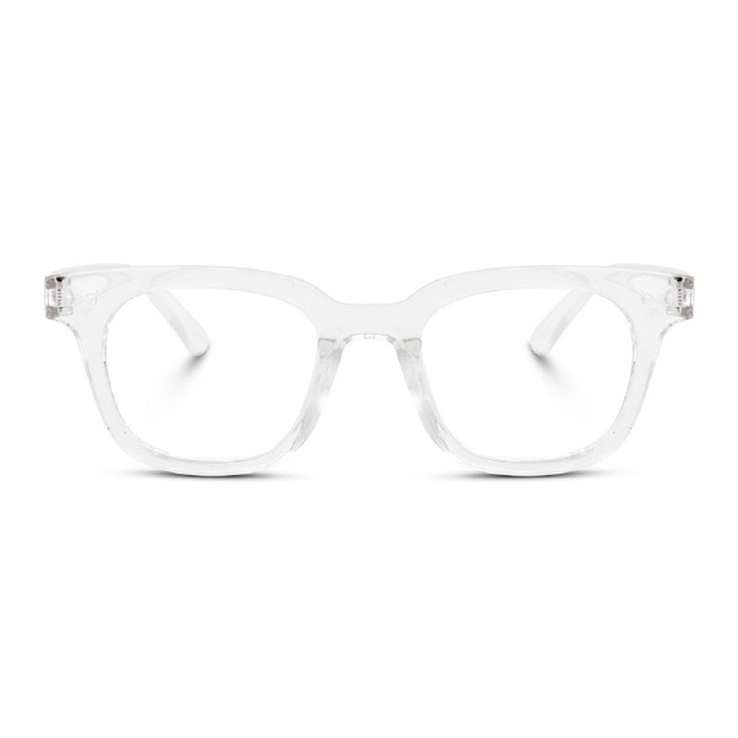 Dervin Blue Light Blocking Computer Glasses Gaming Filter Transparent Square Eyeglasses for Eye Protection Men and Women, Tablet/Laptop/Mobile/TV, Anti-blue & Anti eyestrain - Dervin