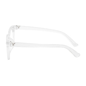 Dervin Blue Light Blocking Computer Glasses Gaming Filter Transparent Square Eyeglasses for Eye Protection Men and Women, Tablet/Laptop/Mobile/TV, Anti-blue & Anti eyestrain - Dervin