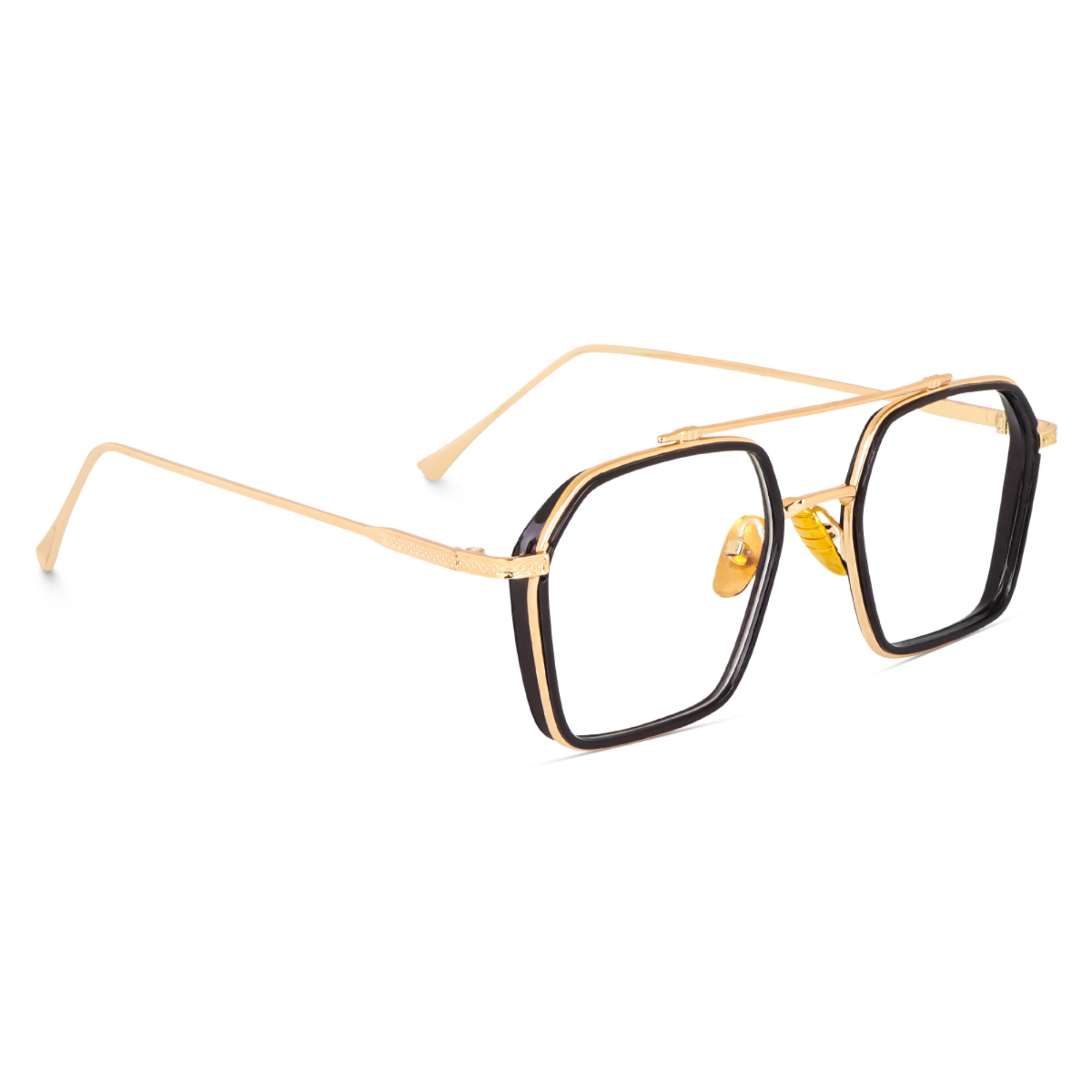 Dervin Blue Light Blocking Glasses Gaming Filter Transparent Hexagon Eyeglasses for Eye Protection Men Women, Computer/Tablet/Laptop/Mobile/TV, Anti-blue & Anti eyestrain - Dervin