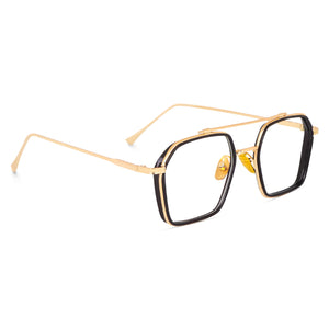 Dervin Blue Light Blocking Glasses Gaming Filter Transparent Hexagon Eyeglasses for Eye Protection Men Women, Computer/Tablet/Laptop/Mobile/TV, Anti-blue & Anti eyestrain - Dervin